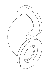 [RXF079] Vacuum Radius Elbow (3/4")