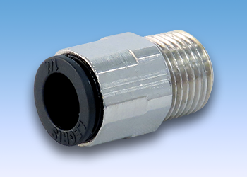 [RXF117] Male Connector (1/4" Push-In X 1/8" Mpt)
