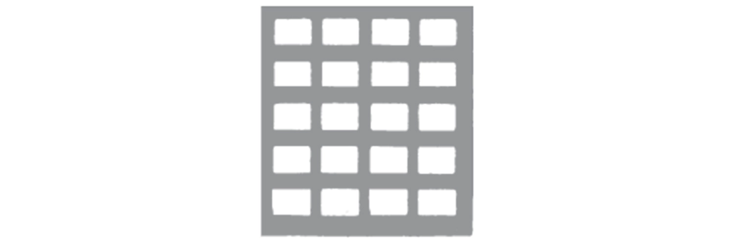 [618-230G] Flow Greylight Plastic Mounts 20H