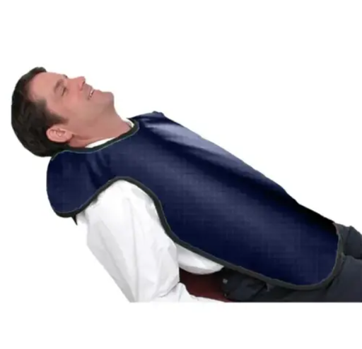 [75050-39] Flow Adult Bib Apron w/o Collar, lead, Electric Blue
