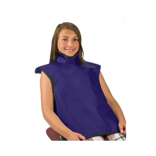 [75053-12] Flow Child Bib Apron w/Collar, Lead, Purple