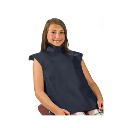 [75053-22] Flow Child Bib Apron w/Collar, Lead, Navy Blue
