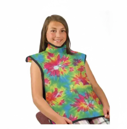 [75053-30] Flow Child Bib Apron w/Collar, Lead, Tye Dye