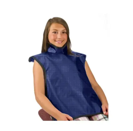 [75053-39] Flow Child Bib Apron w/Collar, Lead, Electric Blue