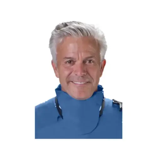 [75056-16] Flow Thyroid Collar, Lead, Medium Blue