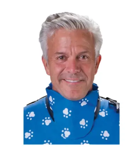 [75056-34] Flow Thyroid Collar, Lead, Paw Print