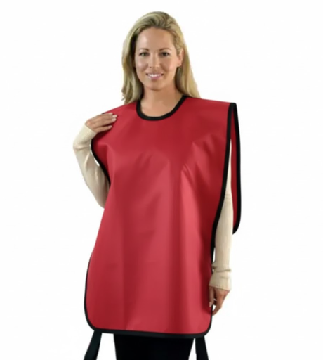 [75061-35] Flow Adult Panoramic Apron, Lead, Red
