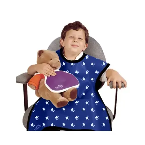 [75062-34] Flow Child Panoramic Apron, Lead, Paw Print