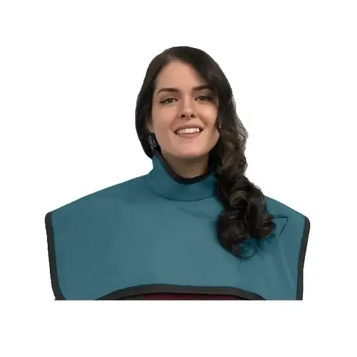 [75090-14] Flow CBCT Pano Cape w/Collar, Lead, Teal