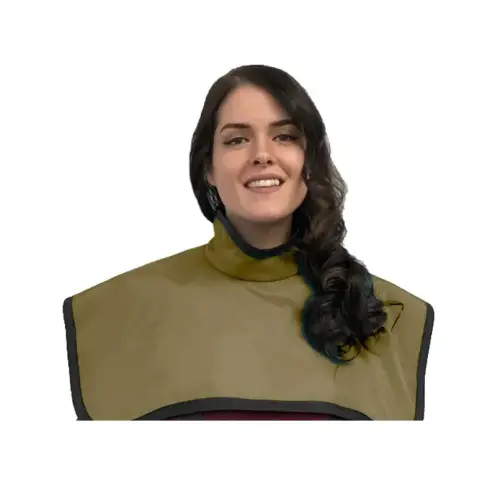 [75090-23] Flow CBCT Pano Cape w/Collar, Lead, Beige