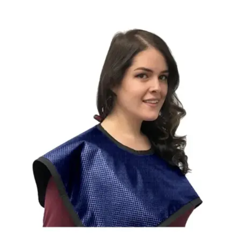 [75091-39] Flow CBCT Pano Cape w/o Collar, Lead, Electric Blue
