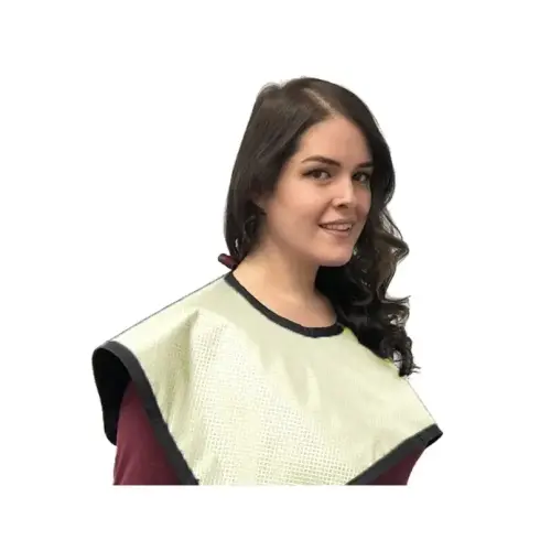 [75091-43] Flow CBCT Pano Cape w/o Collar, Lead, Antimicrobial Beige