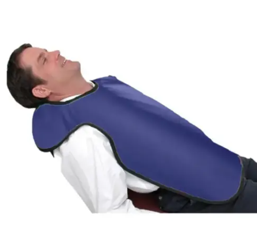 [75050NL-20] Flow Adult Bib Apron w/o Collar, Lead Free, Royal Blue