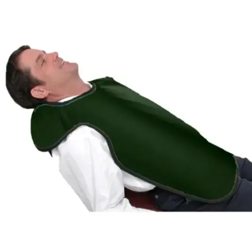 [75050NL-36] Flow Adult Bib Apron w/o Collar, Lead Free, Hunter Green