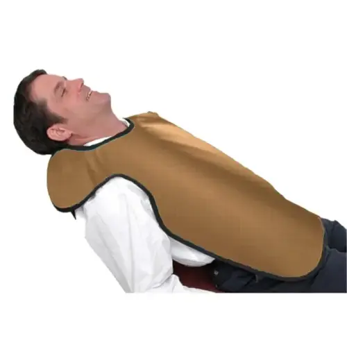 [75050NL-37] Flow Adult Bib Apron w/o Collar, Lead Free, Beautiful Bronze