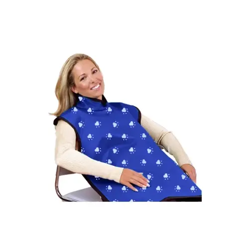 [75051NL-34] Flow Adult Bib Apron w/Collar, Lead Free, Paw Print
