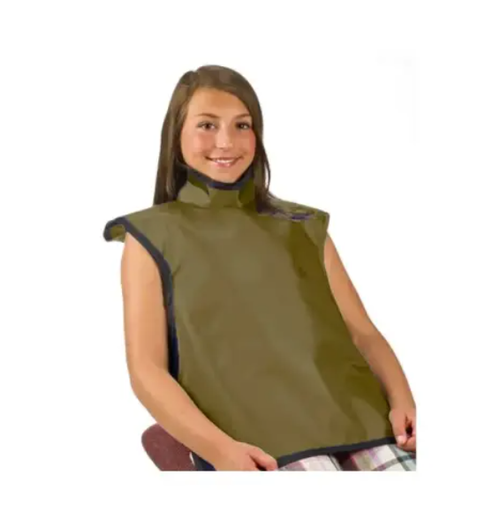 [75053NL-23] Flow Child Bib Apron w/Collar, Lead Free, Beige