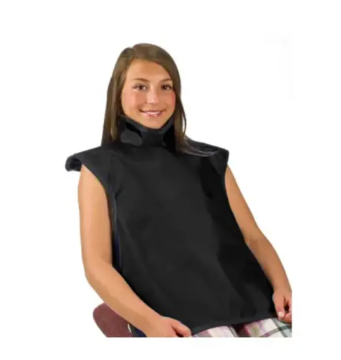 [75053NL-25] Flow Child Bib Apron w/Collar, Lead Free, Black