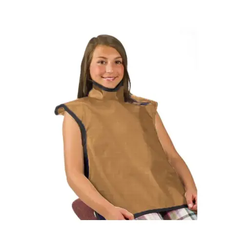 [75053NL-37] Flow Child Bib Apron w/Collar, Lead Free, Beautiful Bronze