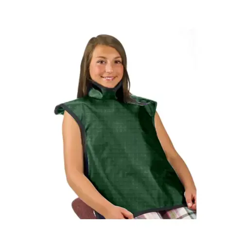 [75053NL-38] Flow Child Bib Apron w/Collar, Lead Free, Shimmering Green