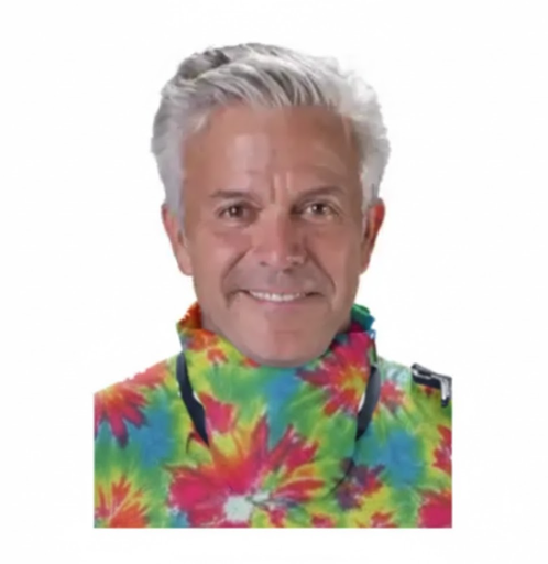 [75056NL-30] Flow Thyroid Collar, Lead Free, Tye Dye