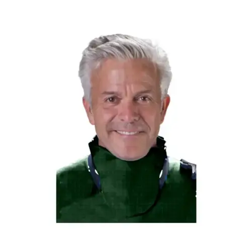 [75056NL-38] Flow Thyroid Collar, Lead Free, Shimmering Green