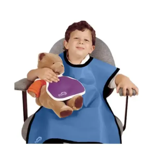 [75062NL-16] Flow Child Panoramic Apron, Lead Free, Medium Blue