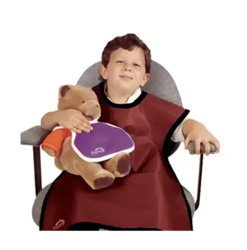 [75062NL-18] Flow Child Panoramic Apron, Lead Free, Burgundy