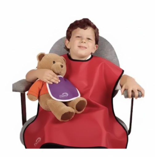 [75062NL-35] Flow Child Panoramic Apron, Lead Free, Red