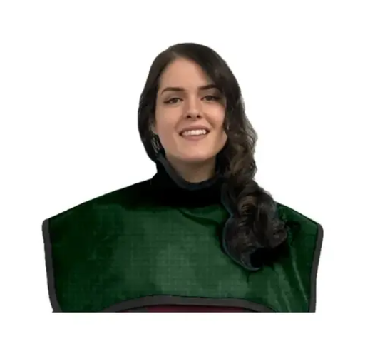 [75090NL-38] Flow CBCT Pano Cape w/Collar, Lead Free, Shimmering Green