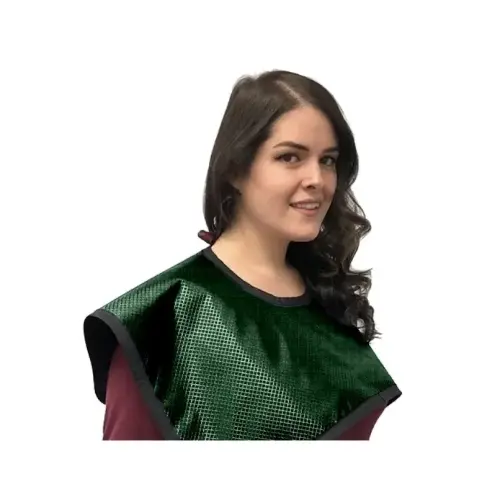 [75091NL-38] CBCT Pano Cape without Collar, Lead Free, Shimmering Green