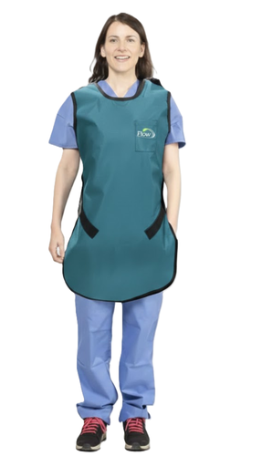 [65023NL-14] Flow Technician Apron, Lg, Lead Free, Teal