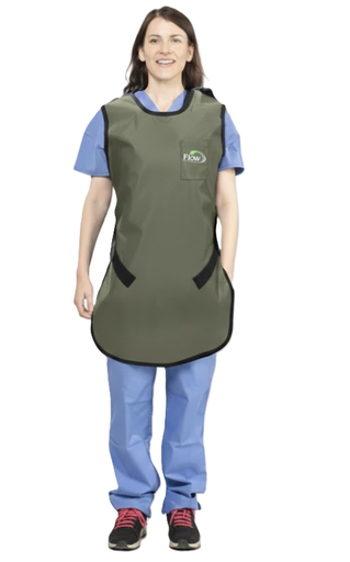 [65023NL-19] Flow Technician Apron, Lg, Lead Free, Grey