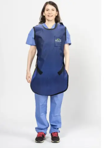 [65025NL-16] Flow Technician Apron, Small, Lead Free, Medium Blue