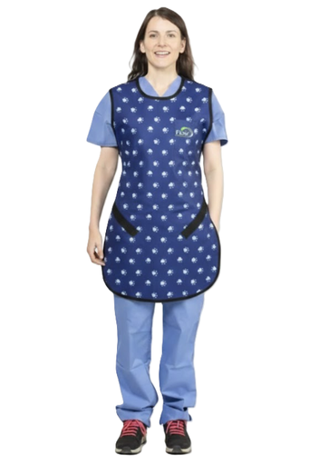 [65025NL-34] Flow Technician Apron, Sm, Lead Free, Paw Print