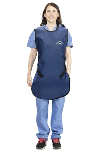 [65025NL-39] Flow Technician Apron, Sm, Lead Free, Electric Blue