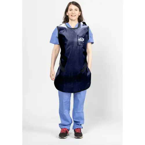 [65025NL-39] Flow Technician Apron, Small, Lead Free, Electric Blue