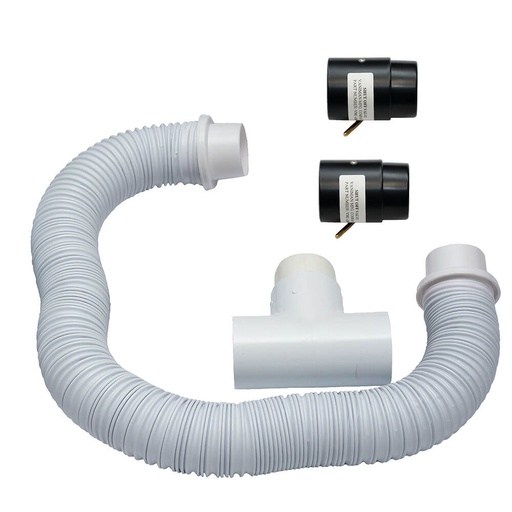 [10206] Two Station Upgrade Kit for Stone Vac, One 2½” Tee, Two 2½” Shut-Off Valves & One 2½” Hose