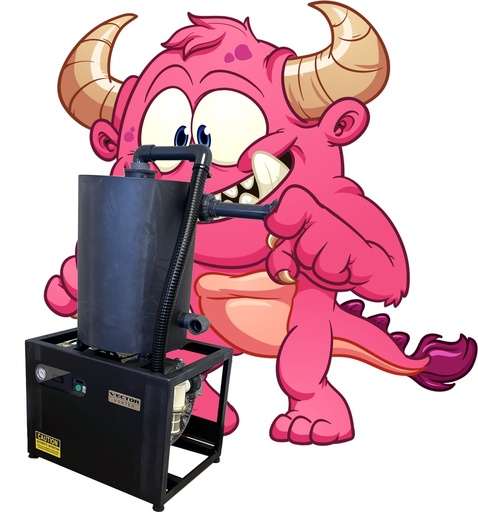 [VV-115] VECTOR Votex Dry Vac System "The Brute" Single 1-7 User, 2.3HP Motor, 14 Gal Tank