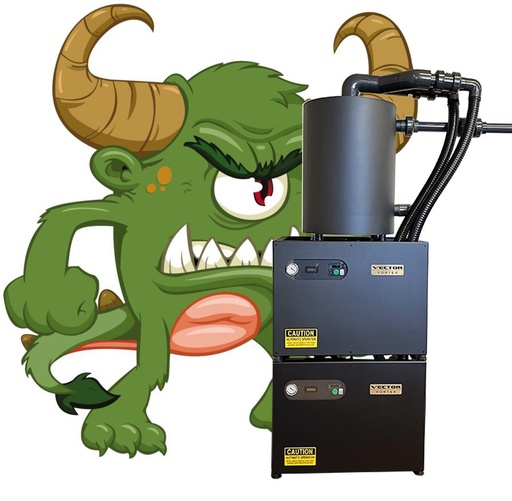 [VV-215] VECTOR Votex Dry Vac System "The OGRE" Dual 5-12 User, 2-2.3HP Motor, 14 Gal Tank