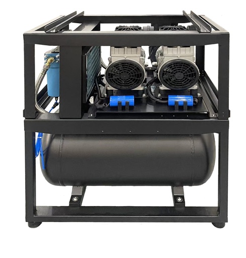 [DA7U22] VECTOR Vortex Compressor VSS4, Dual 2 HP (4HP Overall), 6-8 User, 19 Gal Tank
