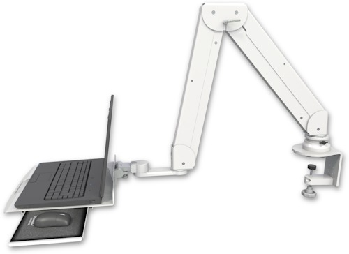 [EL5220-LUS-CT2] AccessMount™ Elite 5220 double arm mount Laptop tray with slider desk clamp