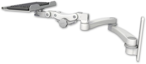 [KP12-W3-A2] AccessMount™ 12" paralink keyboard tray wall mount and a 20" double-arm