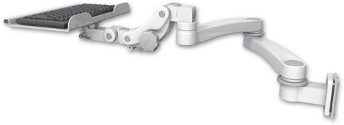 [KP12-W5-A2] AccessMount™ 12" paralink keyboard tray 3.5" wall mount and a 20" double-arm