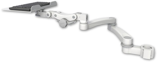 [KP12F-P2-A2] AccessMount™ 12" flat paralink keyboard tray mount for a 2" pole and a 20" double-arm