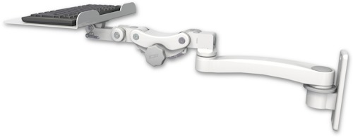 [KP12F-W2-A1] AccessMount™ 12" flat paralink keyboard tray wall mount and an 11" arm