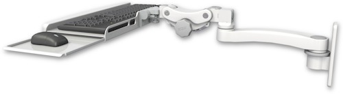 [KPB-W2-A1] AccessMount™ Paralink keyboard tray w/ wrist rest bend wall mount and an 11" arm