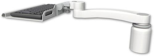 [KU12-D3-A1] AccessMount™ 12" keyboard tray desk mount, a 3" riser, and an 11" arm