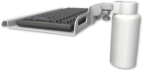 [KU12-D5] AccessMount™ 12" keyboard tray desk mount and a 5" riser