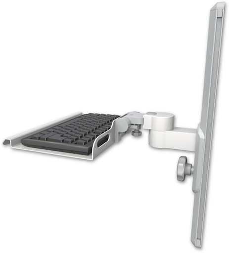 [KU12-T19] AccessMount™ 12" keyboard tray mount on a 19" wall track slider
